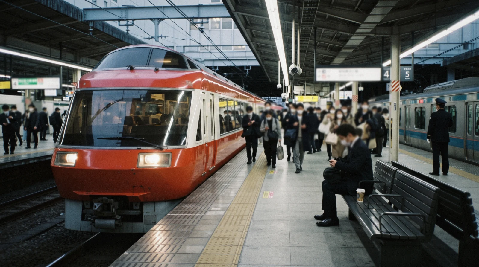 A mountain railway on a day trip out of Tokyo, Japan
